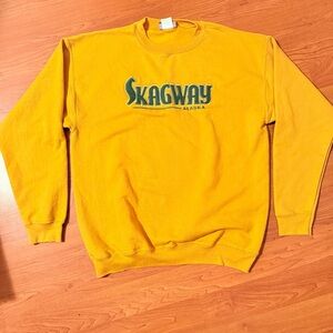 Yellow Skagway Alaska Men's Sweater